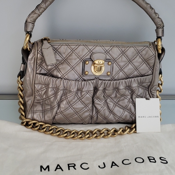Marc Jacobs Handbags - Marc Jacobs Silver Julianne Quilted Handbag